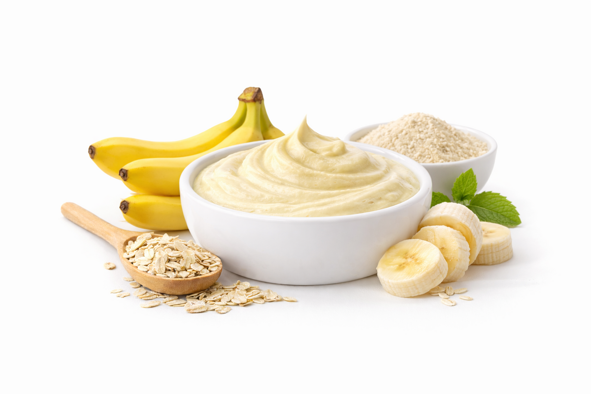 Banana and Oat Smoothing Mask